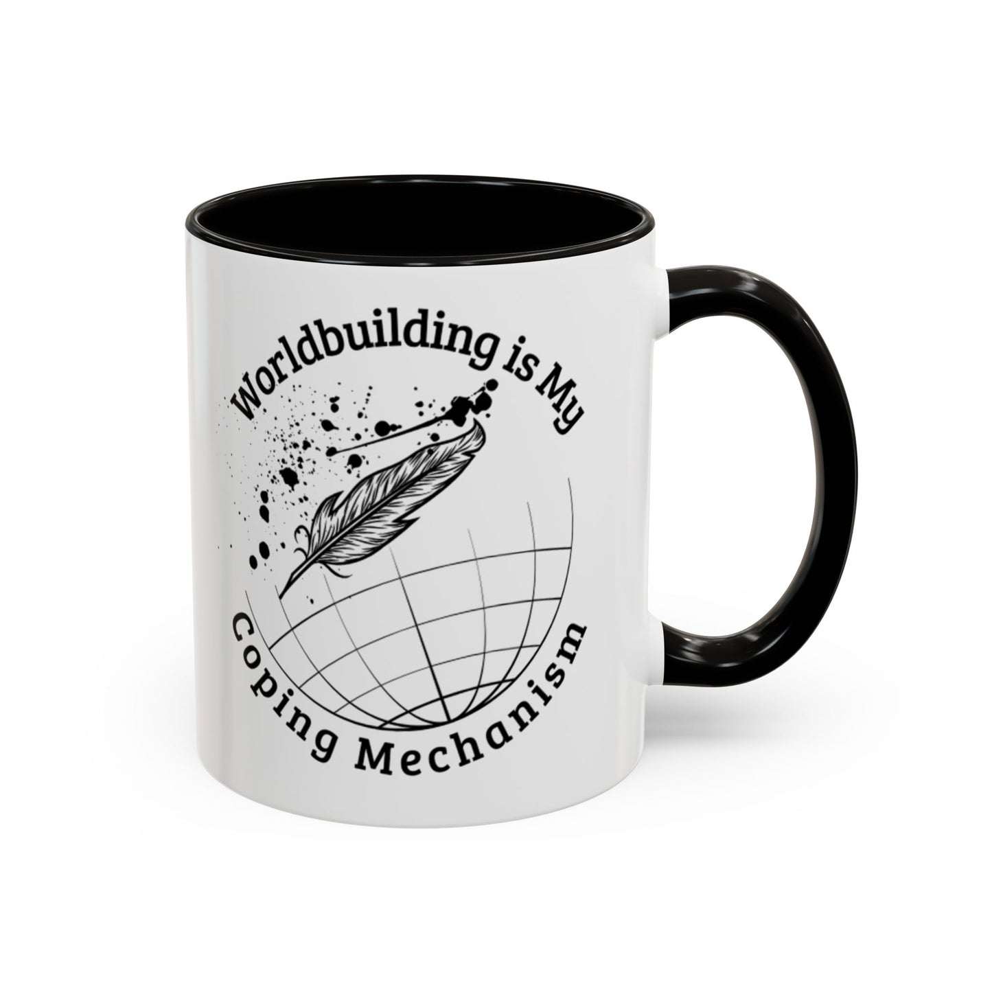Worldbuilding is My Coping Mechanism Mug | Colorful 11oz & 15oz Coffee Cup for Writers | Perfect Gift for Creatives