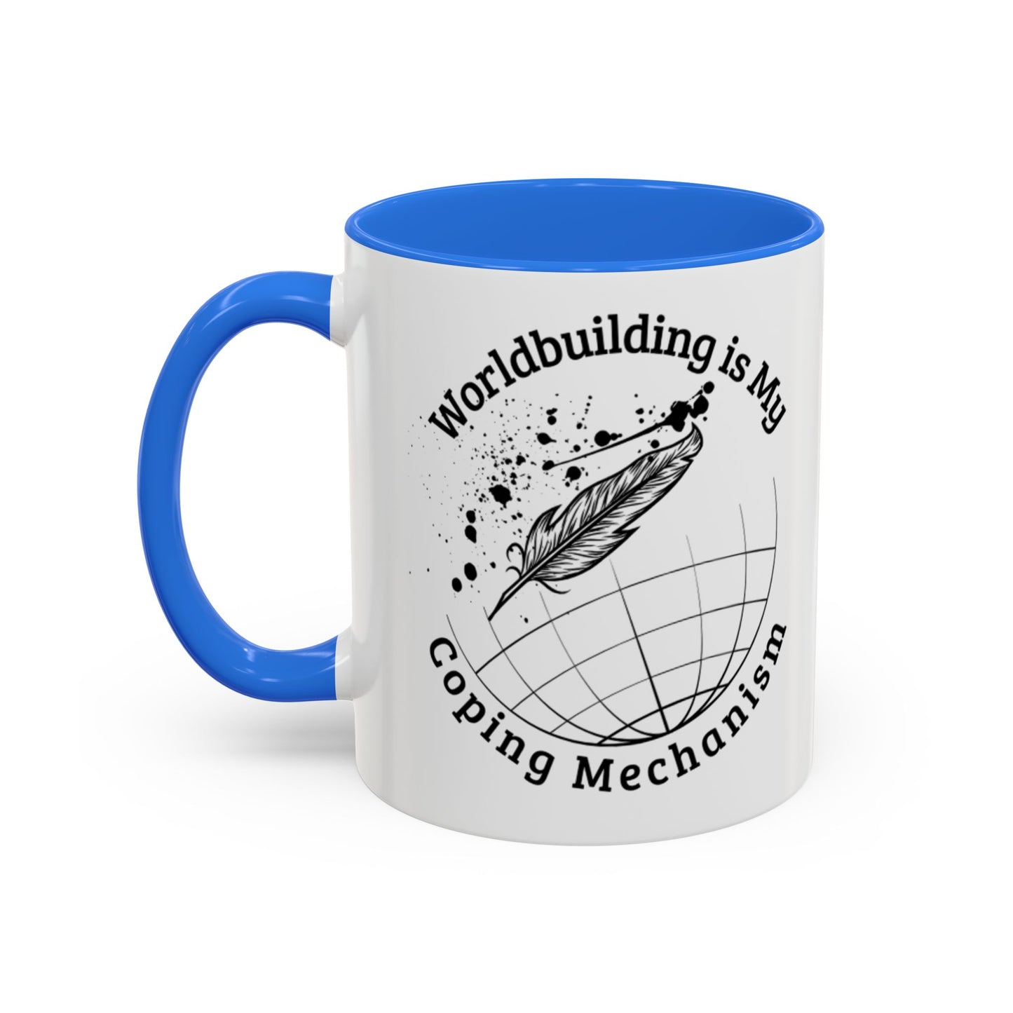 Worldbuilding is My Coping Mechanism Mug | Colorful 11oz & 15oz Coffee Cup for Writers | Perfect Gift for Creatives
