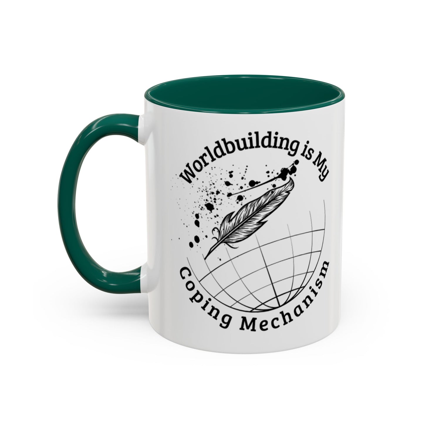 Worldbuilding is My Coping Mechanism Mug | Colorful 11oz & 15oz Coffee Cup for Writers | Perfect Gift for Creatives