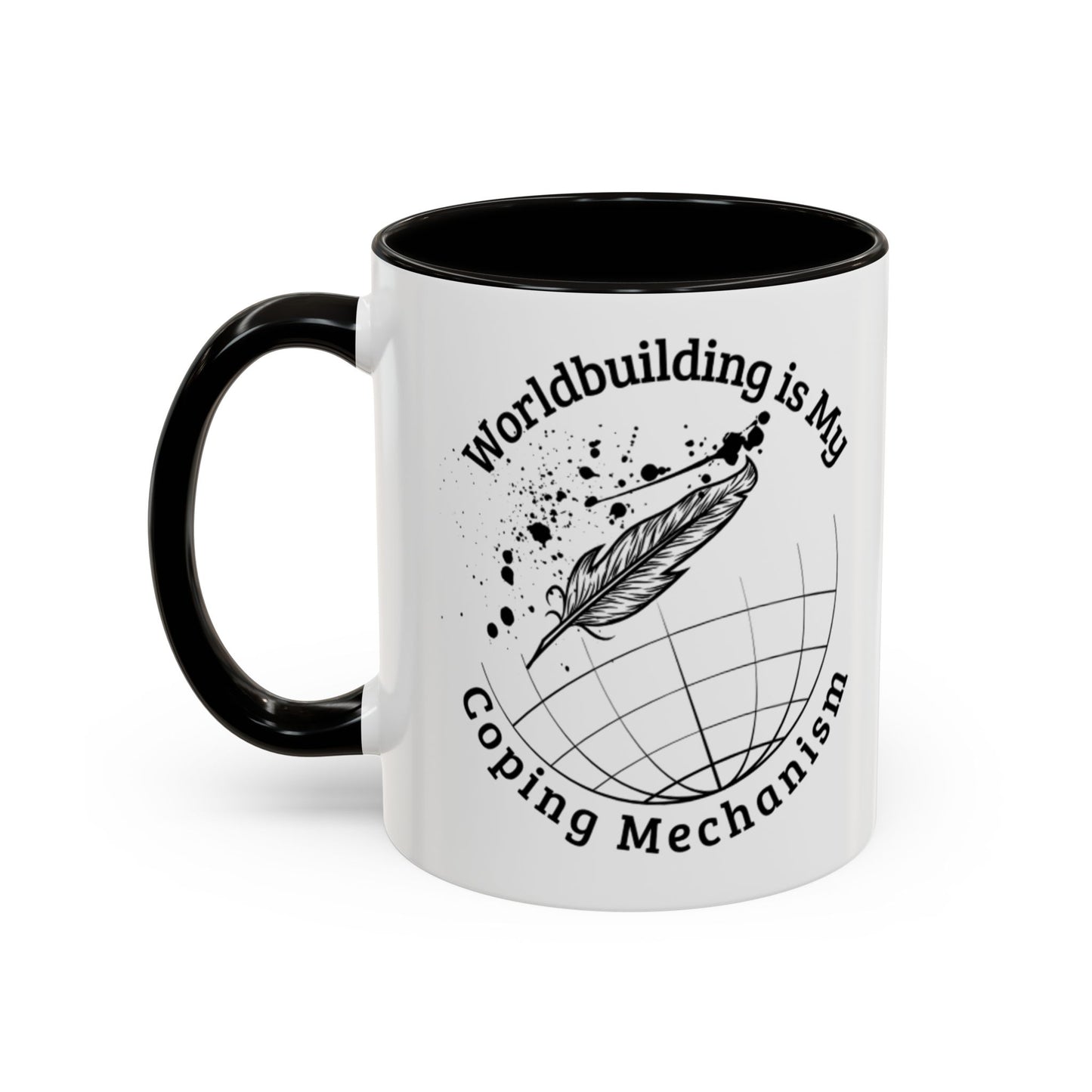 Worldbuilding is My Coping Mechanism Mug | Colorful 11oz & 15oz Coffee Cup for Writers | Perfect Gift for Creatives