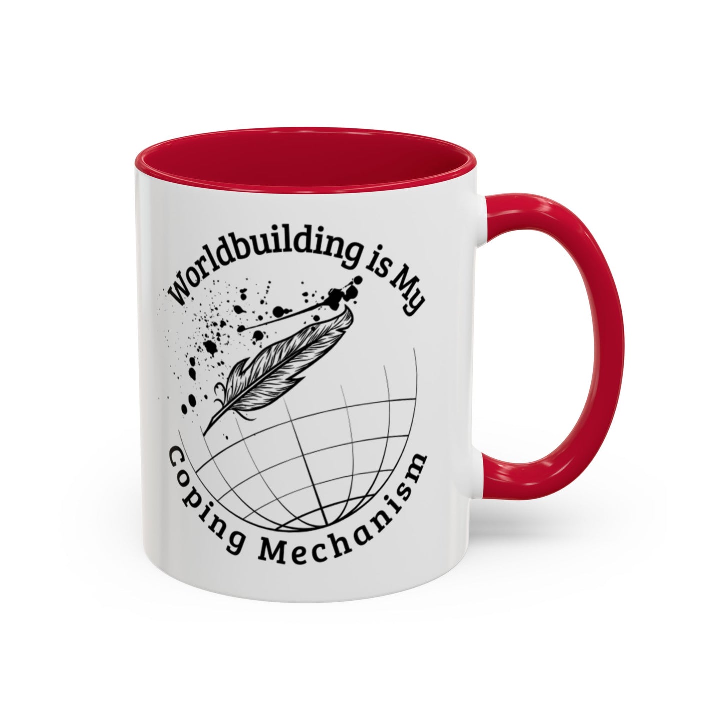 Worldbuilding is My Coping Mechanism Mug | Colorful 11oz & 15oz Coffee Cup for Writers | Perfect Gift for Creatives