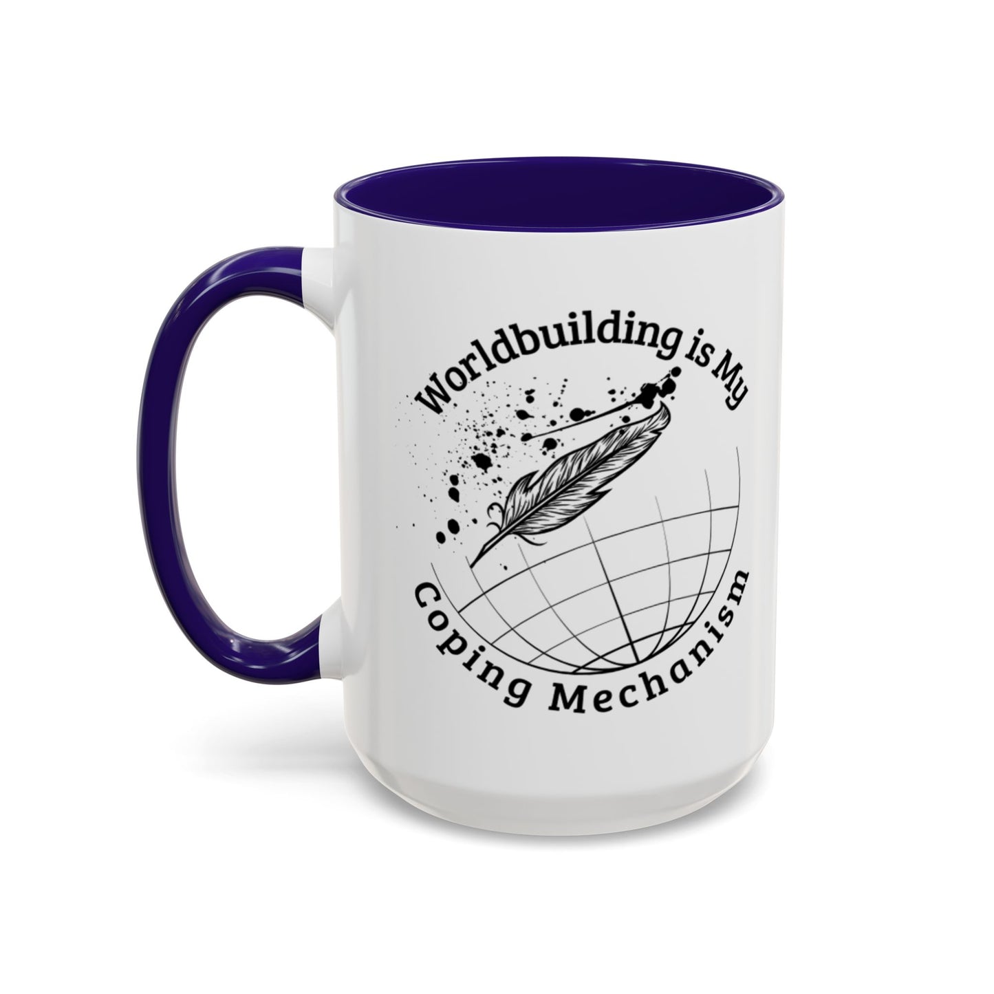 Worldbuilding is My Coping Mechanism Mug | Colorful 11oz & 15oz Coffee Cup for Writers | Perfect Gift for Creatives