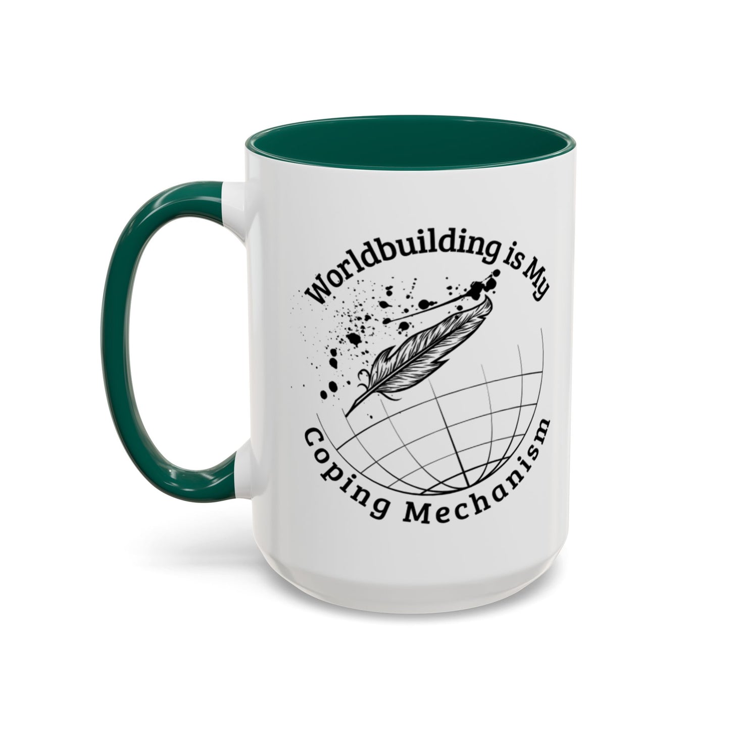 Worldbuilding is My Coping Mechanism Mug | Colorful 11oz & 15oz Coffee Cup for Writers | Perfect Gift for Creatives