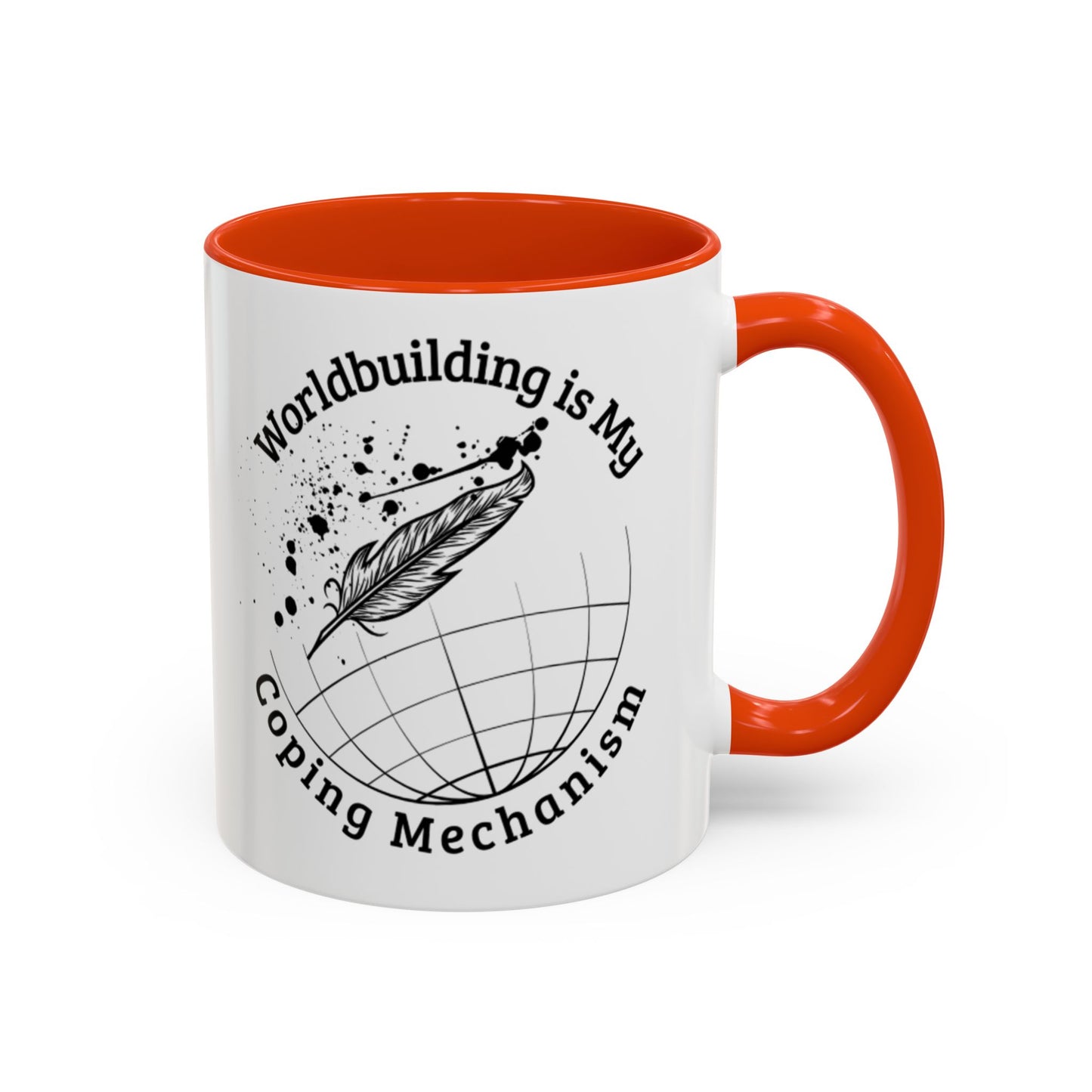 Worldbuilding is My Coping Mechanism Mug | Colorful 11oz & 15oz Coffee Cup for Writers | Perfect Gift for Creatives