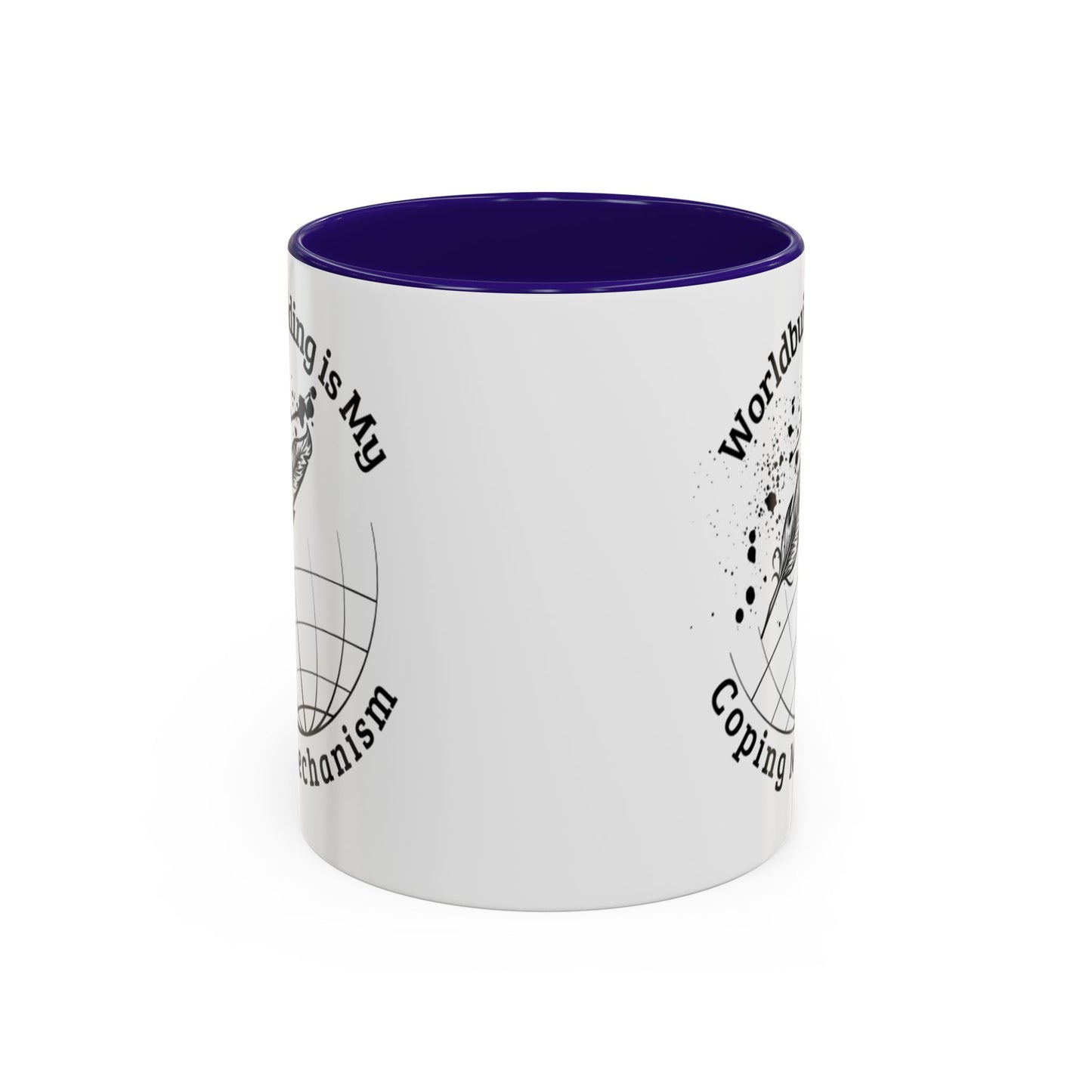 Worldbuilding is My Coping Mechanism Mug | Colorful 11oz & 15oz Coffee Cup for Writers | Perfect Gift for Creatives
