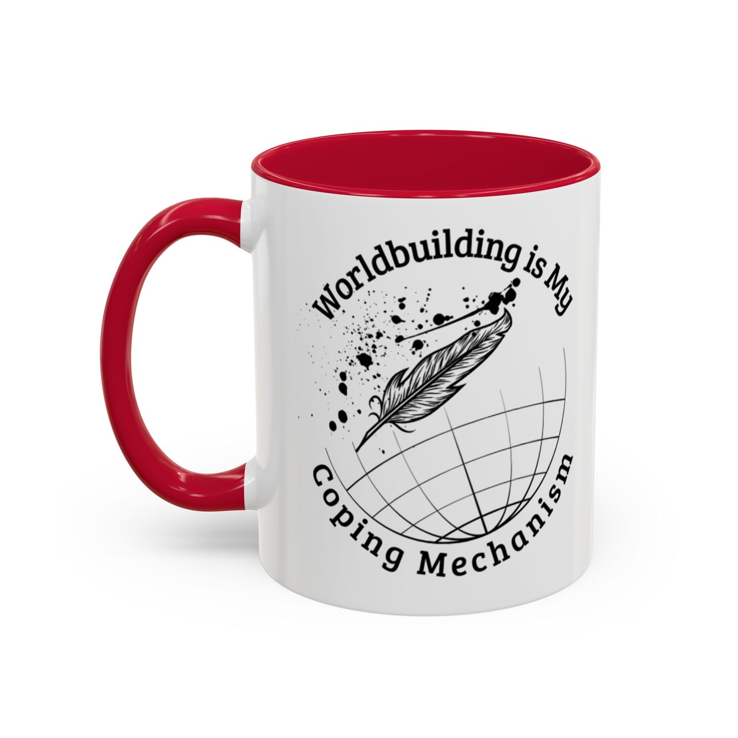 Worldbuilding is My Coping Mechanism Mug | Colorful 11oz & 15oz Coffee Cup for Writers | Perfect Gift for Creatives