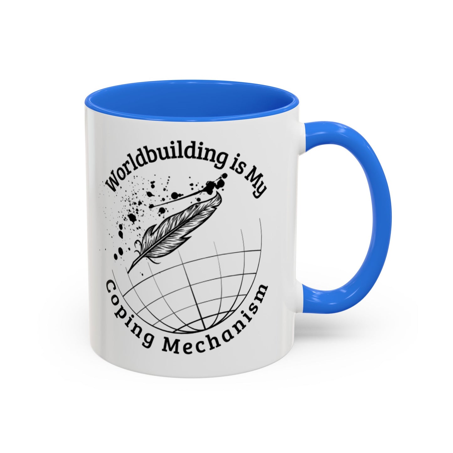 Worldbuilding is My Coping Mechanism Mug | Colorful 11oz & 15oz Coffee Cup for Writers | Perfect Gift for Creatives