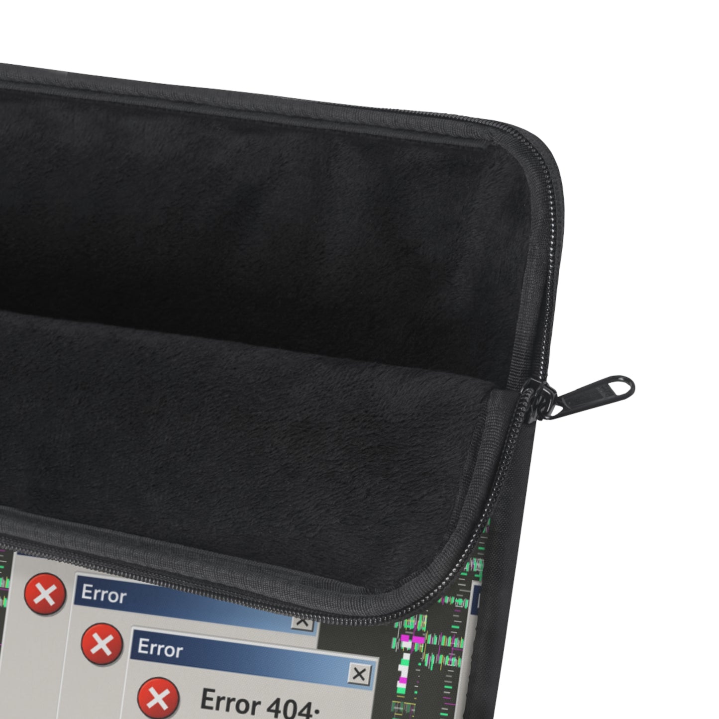 Funny Laptop Sleeve - 'Error 404: Motivation Not Found'