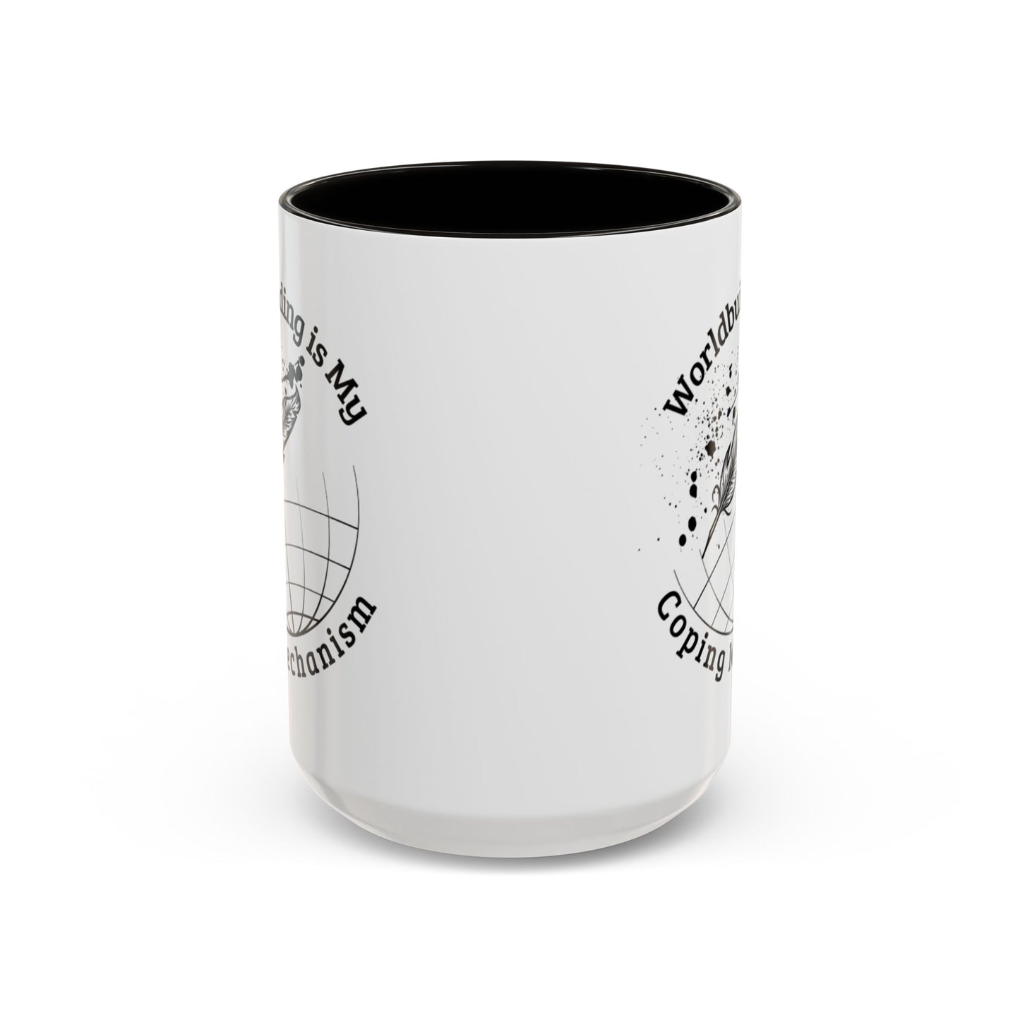 Worldbuilding is My Coping Mechanism Mug | Colorful 11oz & 15oz Coffee Cup for Writers | Perfect Gift for Creatives
