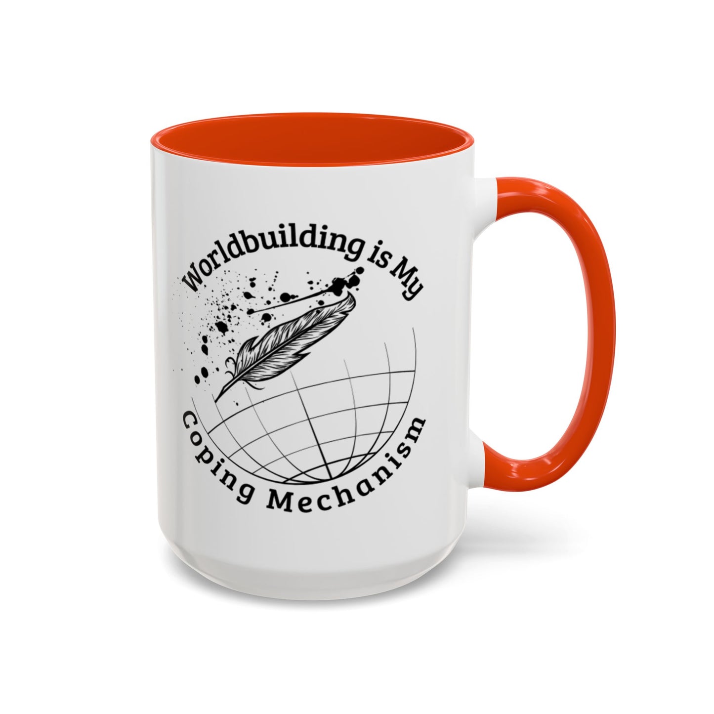 Worldbuilding is My Coping Mechanism Mug | Colorful 11oz & 15oz Coffee Cup for Writers | Perfect Gift for Creatives
