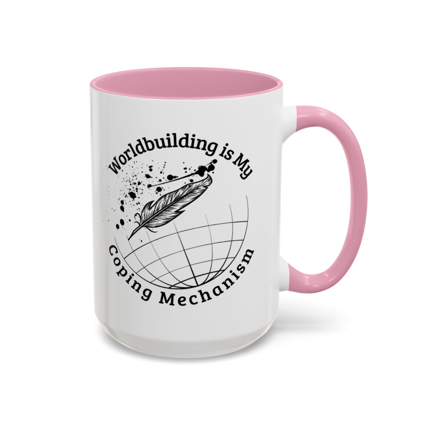 Worldbuilding is My Coping Mechanism Mug | Colorful 11oz & 15oz Coffee Cup for Writers | Perfect Gift for Creatives