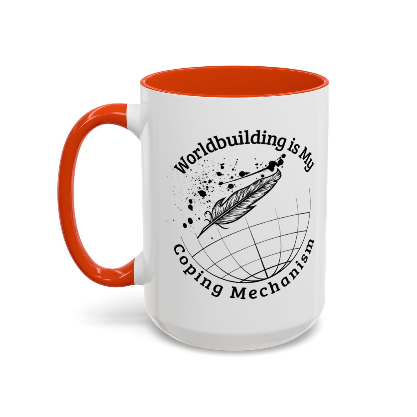 Worldbuilding is My Coping Mechanism Mug | Colorful 11oz & 15oz Coffee Cup for Writers | Perfect Gift for Creatives