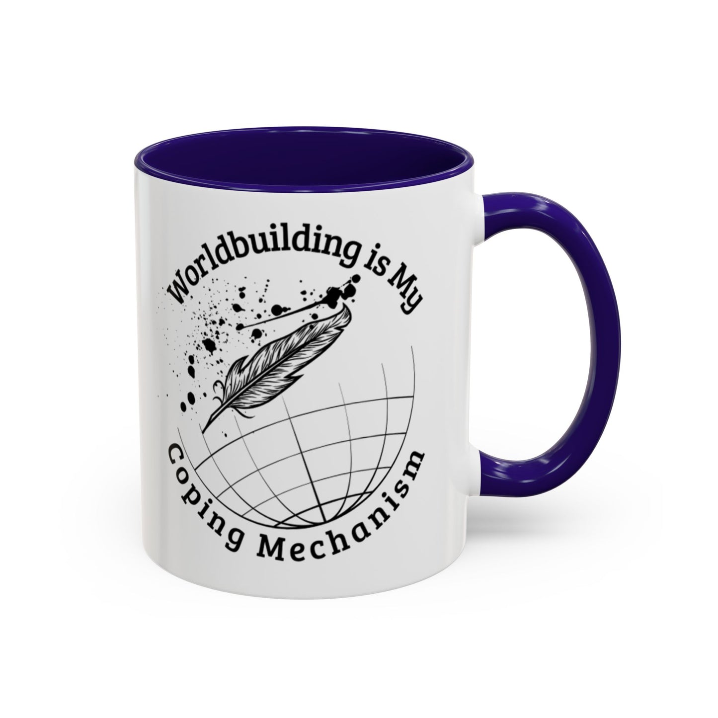 Worldbuilding is My Coping Mechanism Mug | Colorful 11oz & 15oz Coffee Cup for Writers | Perfect Gift for Creatives