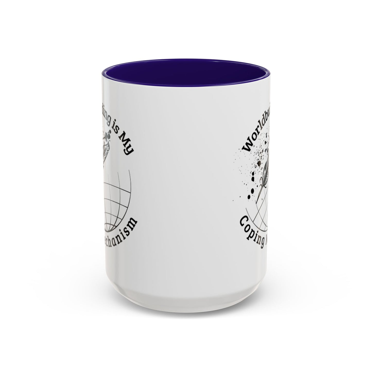 Worldbuilding is My Coping Mechanism Mug | Colorful 11oz & 15oz Coffee Cup for Writers | Perfect Gift for Creatives