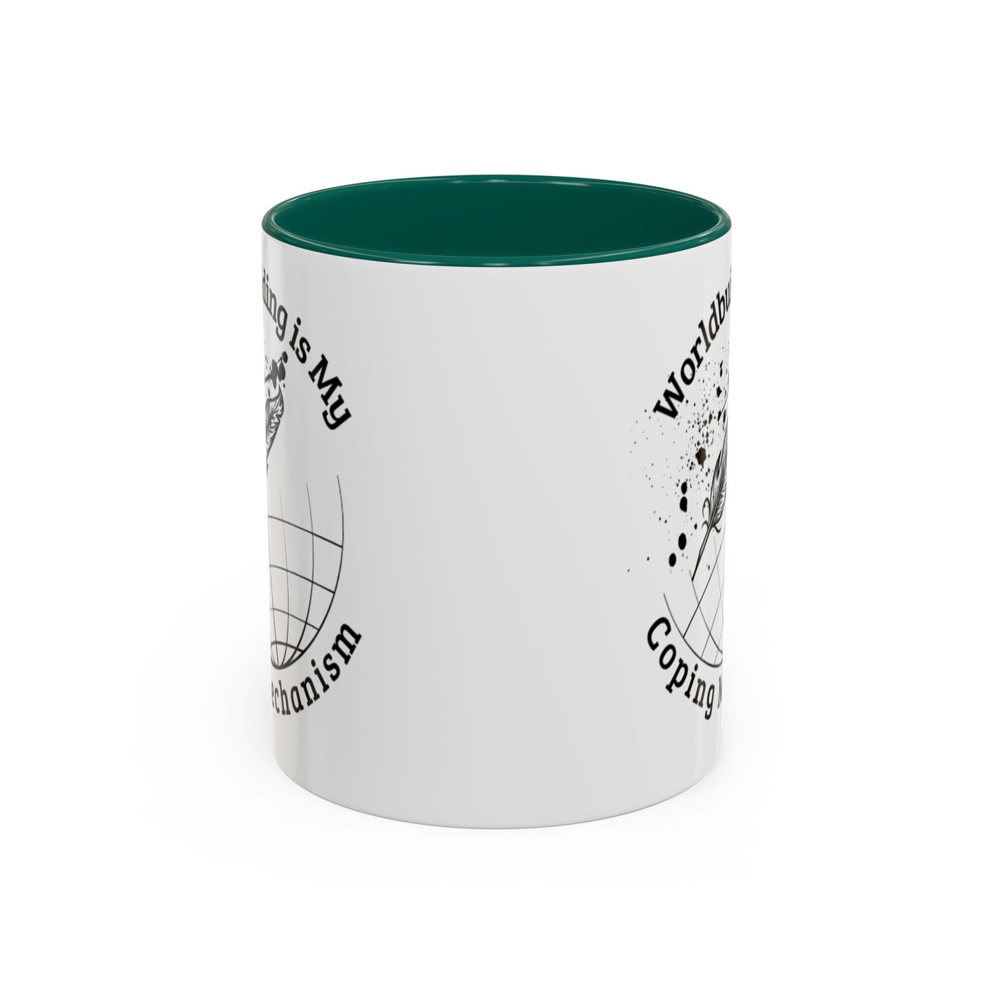 Worldbuilding is My Coping Mechanism Mug | Colorful 11oz & 15oz Coffee Cup for Writers | Perfect Gift for Creatives