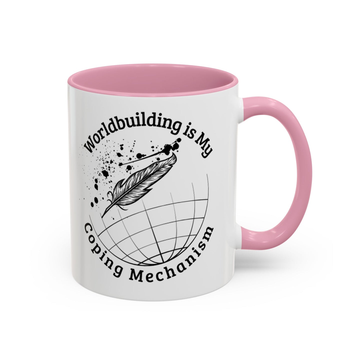Worldbuilding is My Coping Mechanism Mug | Colorful 11oz & 15oz Coffee Cup for Writers | Perfect Gift for Creatives