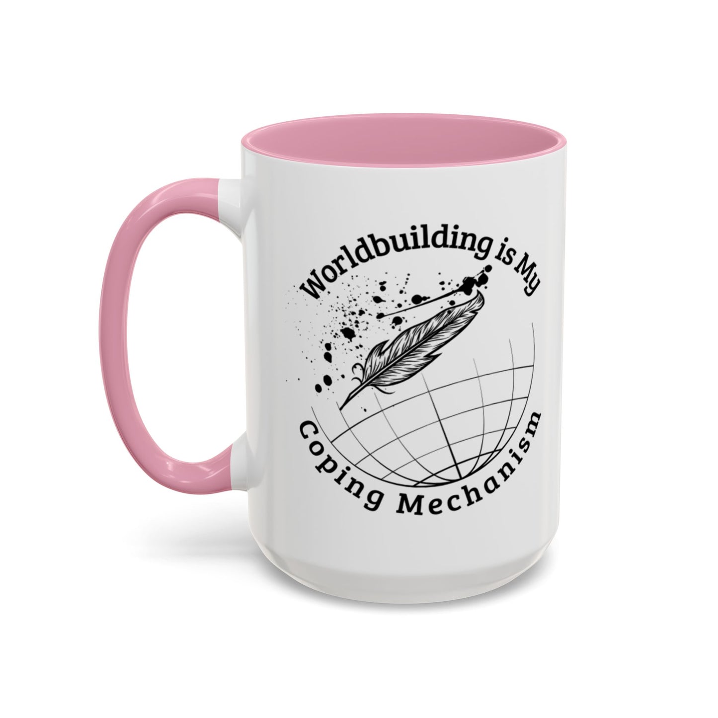 Worldbuilding is My Coping Mechanism Mug | Colorful 11oz & 15oz Coffee Cup for Writers | Perfect Gift for Creatives