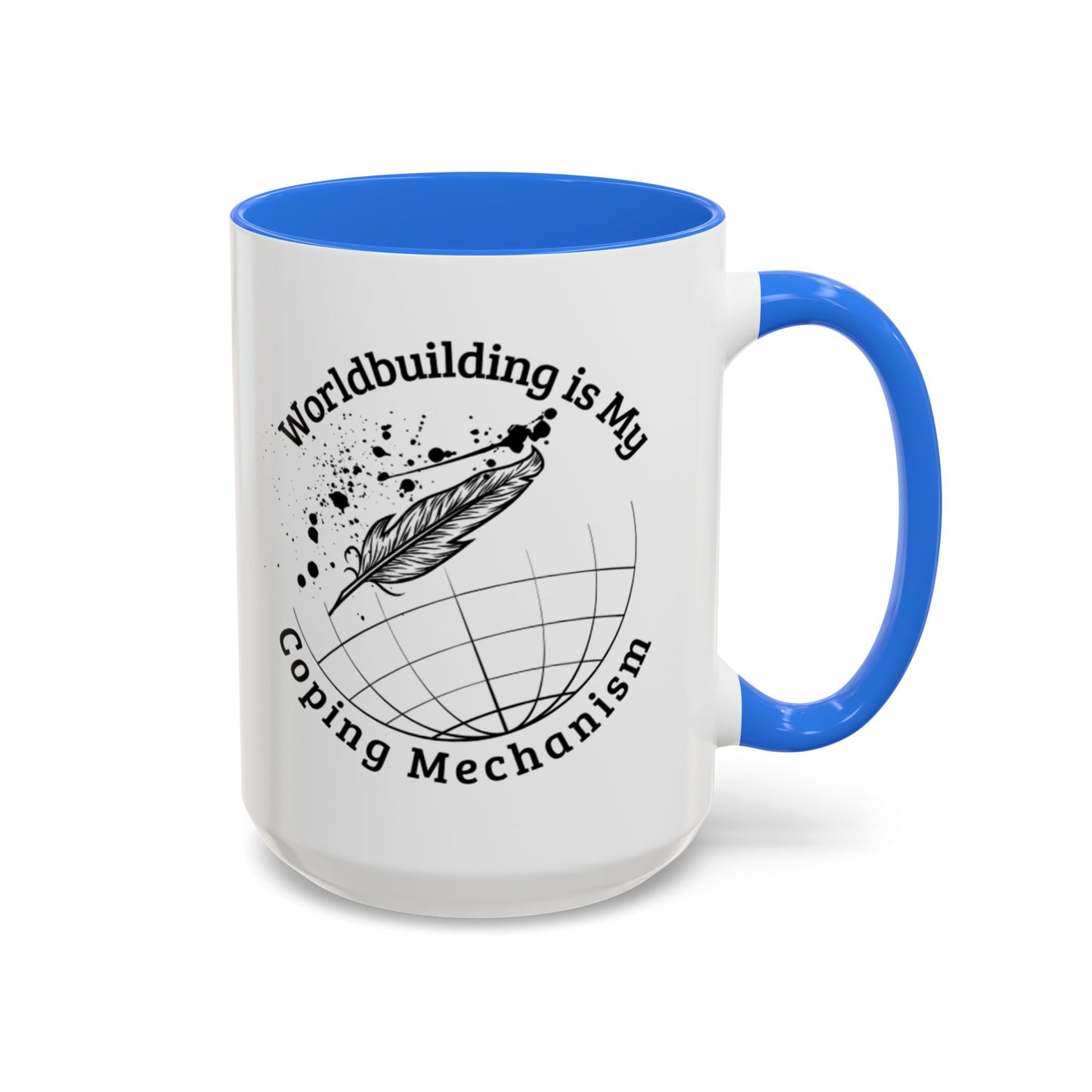 Worldbuilding is My Coping Mechanism Mug | Colorful 11oz & 15oz Coffee Cup for Writers | Perfect Gift for Creatives