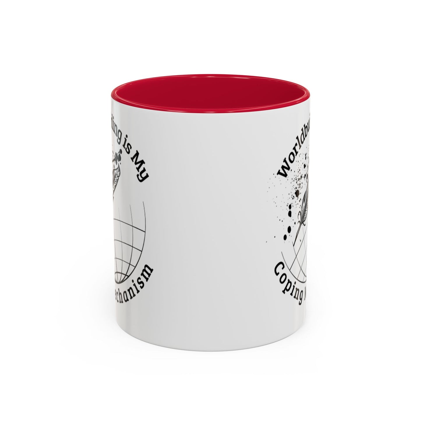 Worldbuilding is My Coping Mechanism Mug | Colorful 11oz & 15oz Coffee Cup for Writers | Perfect Gift for Creatives