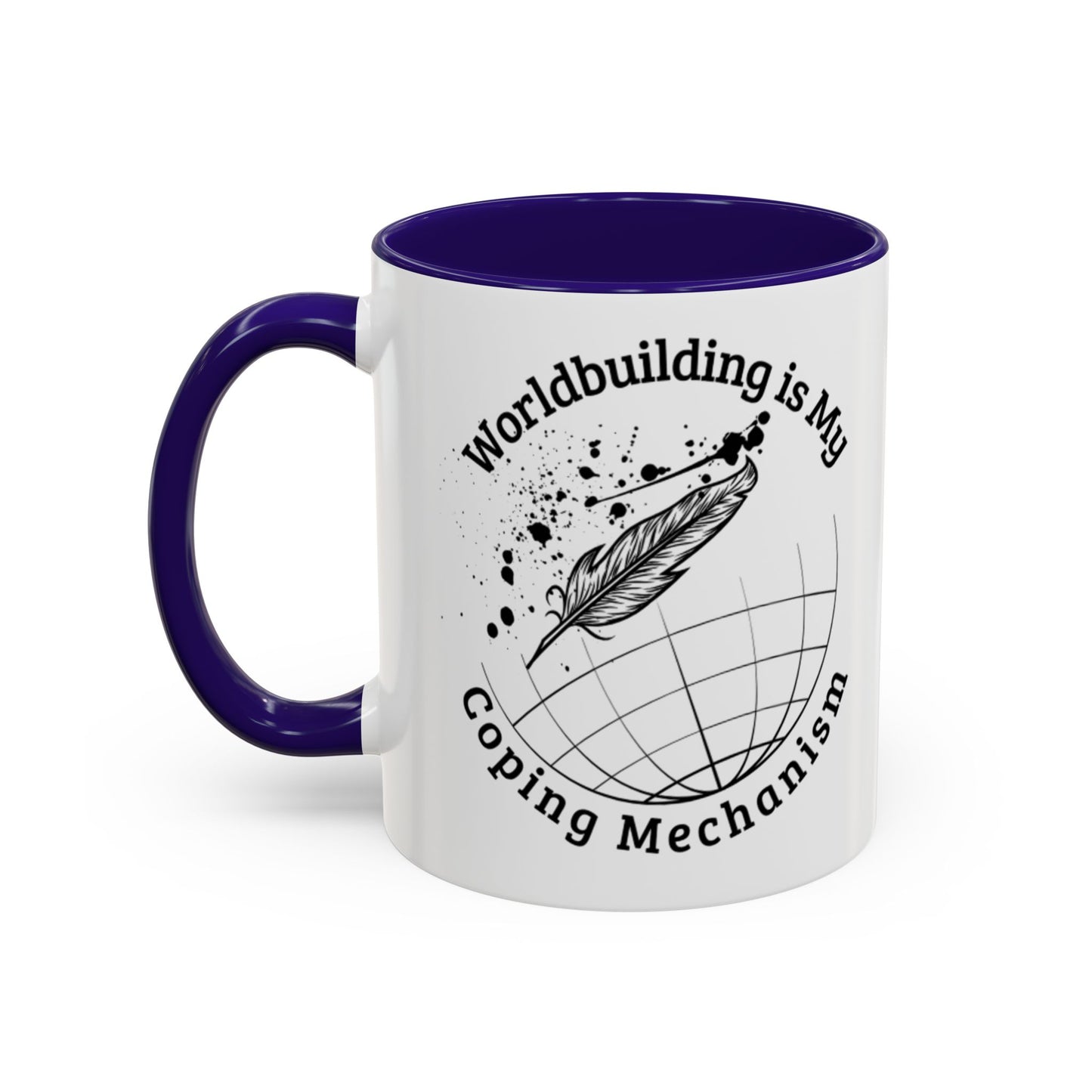 Worldbuilding is My Coping Mechanism Mug | Colorful 11oz & 15oz Coffee Cup for Writers | Perfect Gift for Creatives