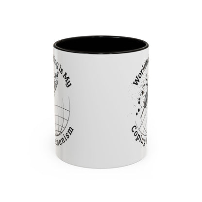 Worldbuilding is My Coping Mechanism Mug | Colorful 11oz & 15oz Coffee Cup for Writers | Perfect Gift for Creatives