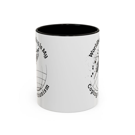 Worldbuilding is My Coping Mechanism Mug | Colorful 11oz & 15oz Coffee Cup for Writers | Perfect Gift for Creatives