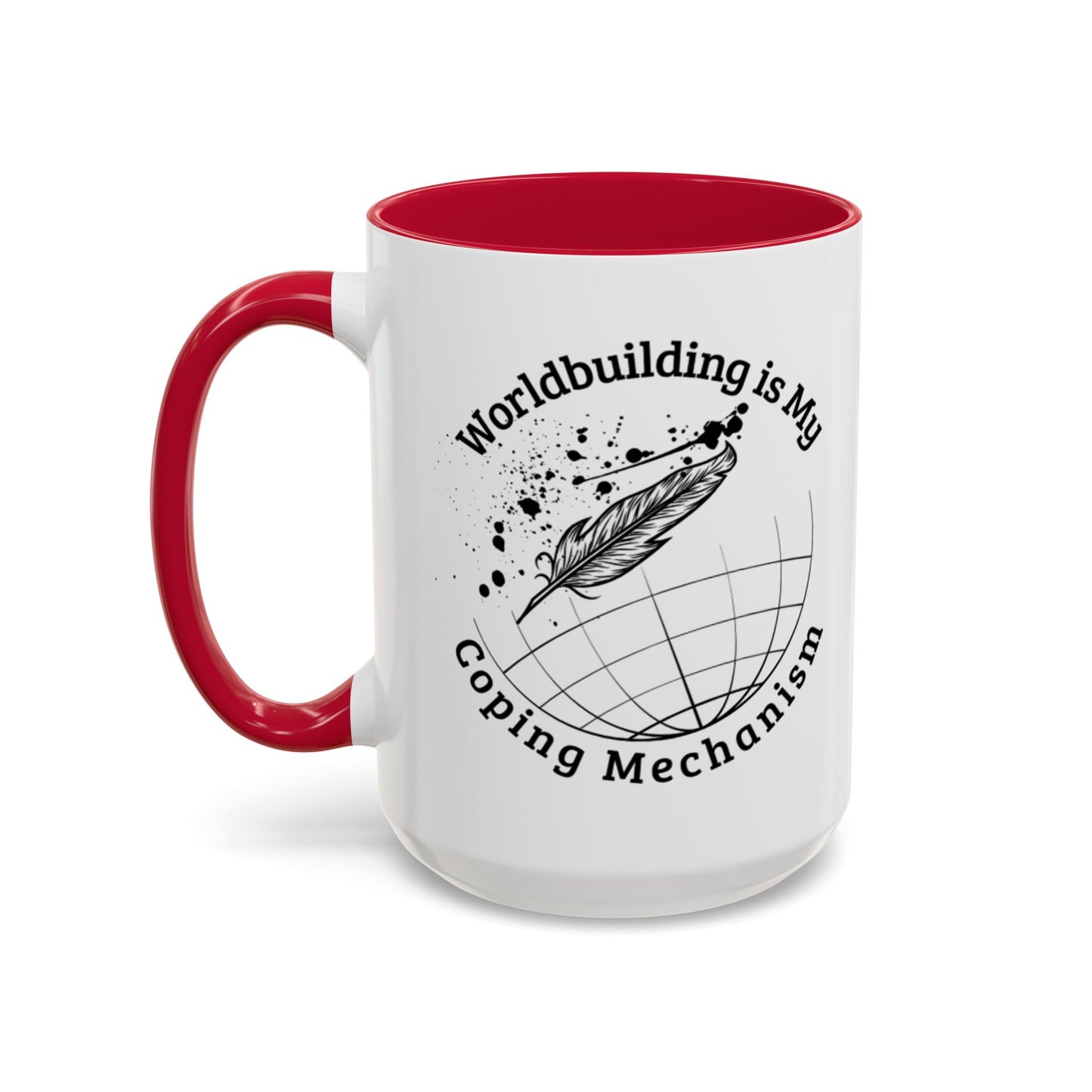 Worldbuilding is My Coping Mechanism Mug | Colorful 11oz & 15oz Coffee Cup for Writers | Perfect Gift for Creatives