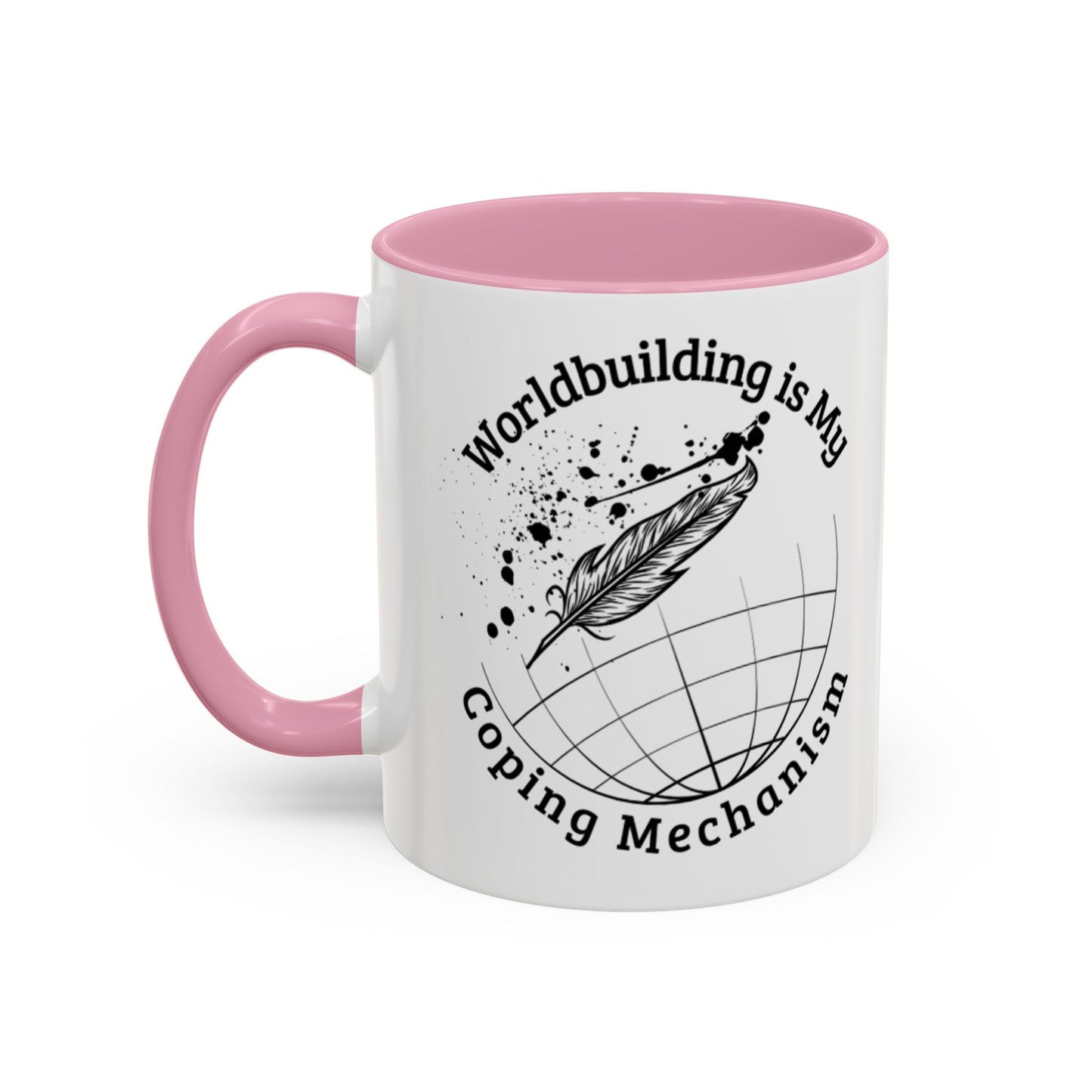 Worldbuilding is My Coping Mechanism Mug | Colorful 11oz & 15oz Coffee Cup for Writers | Perfect Gift for Creatives
