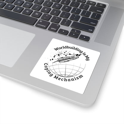 Worldbuilding Coping Mechanism Stickers | Creative Art for Writers & Dreamers