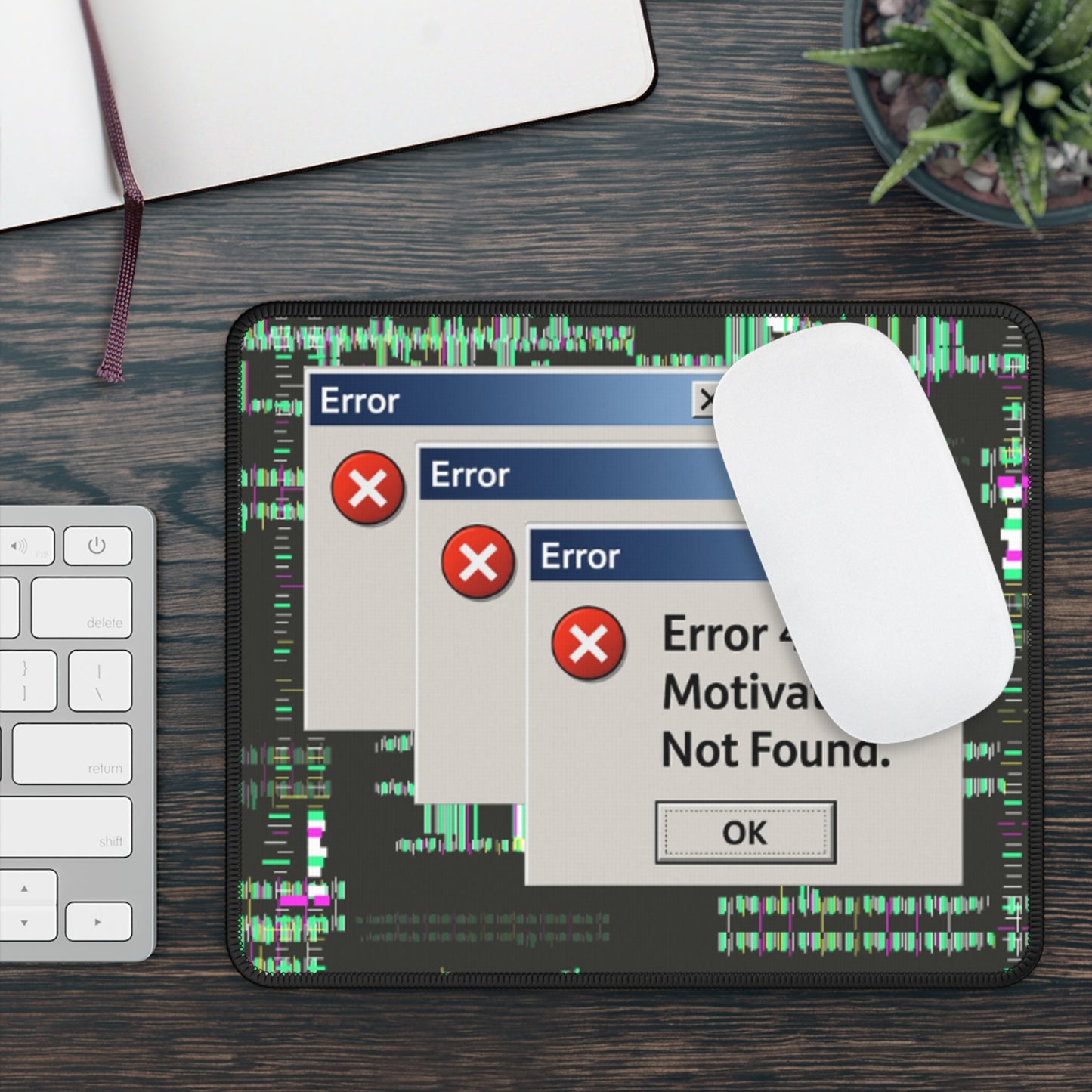 Error 404 Gaming Mouse Pad - Fun & Quirky Desk Accessory