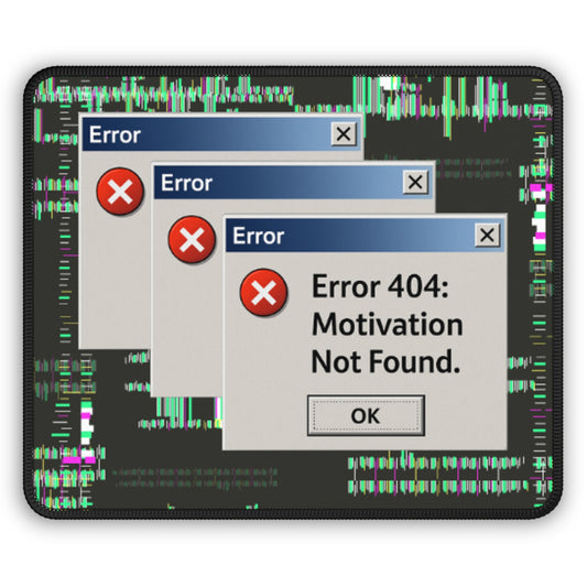Error 404 Gaming Mouse Pad - Fun & Quirky Desk Accessory