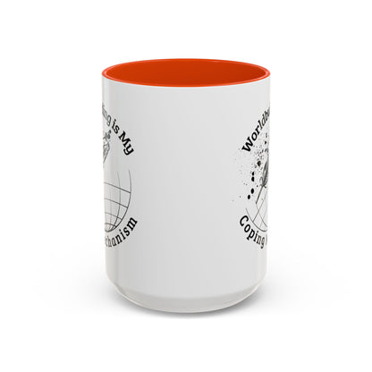 Worldbuilding is My Coping Mechanism Mug | Colorful 11oz & 15oz Coffee Cup for Writers | Perfect Gift for Creatives