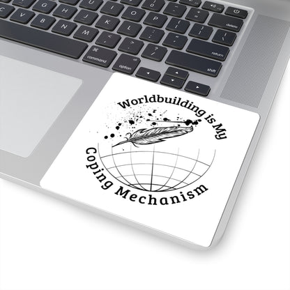 Worldbuilding Coping Mechanism Stickers | Creative Art for Writers & Dreamers